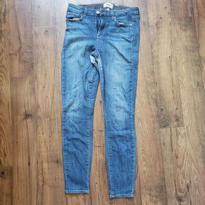 PAIGE Tapered Blue Denim Jeans